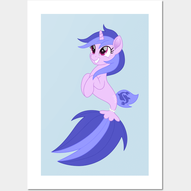 Sea Swirl seapony Wall Art by CloudyGlow